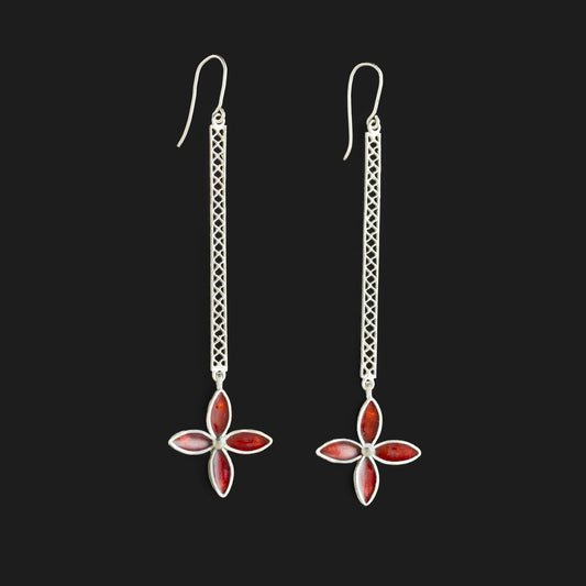 Ashoka Lattice Drop Earrings