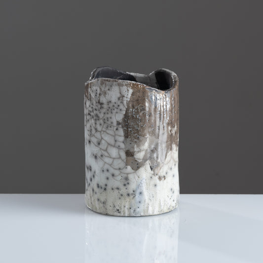 Rustic Elegance Vase (Raku Fired)