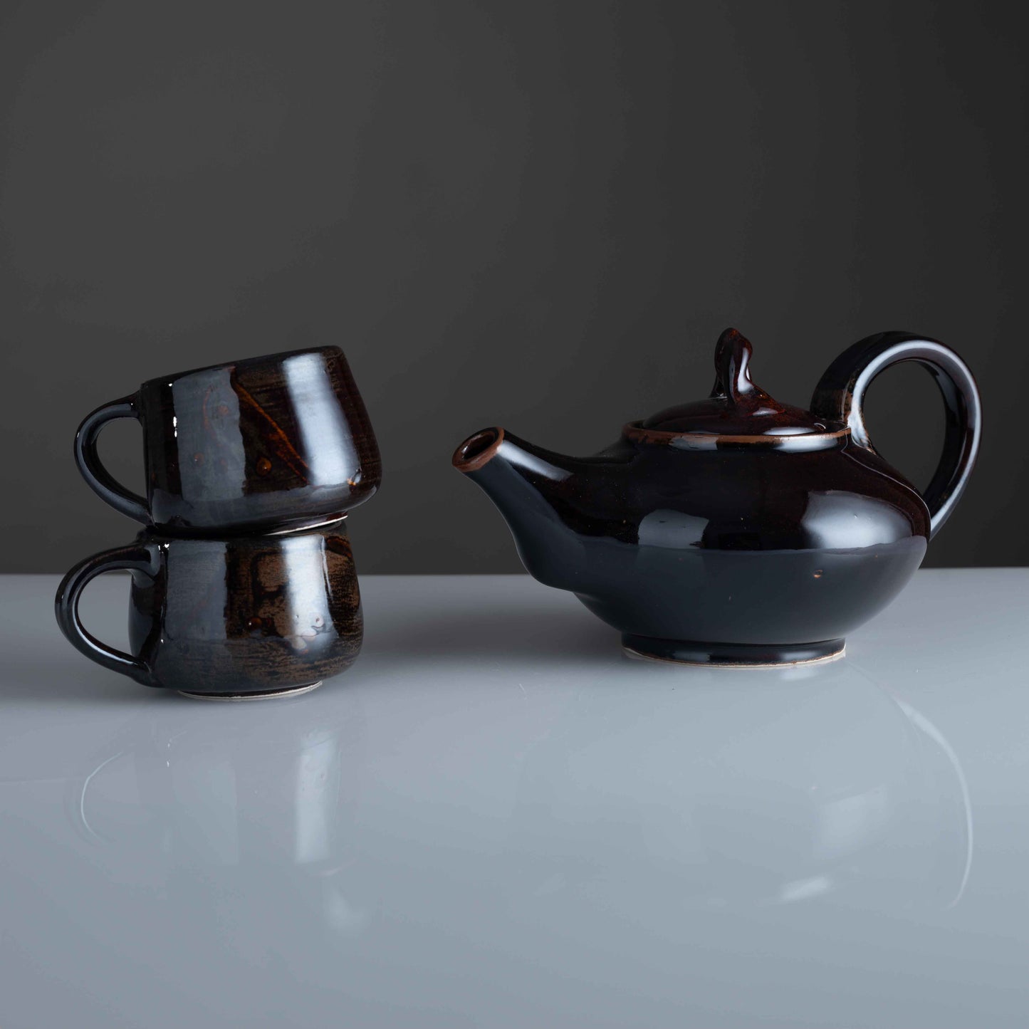 Jeda Tea Set (Tenmoku Brown)