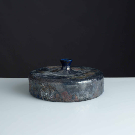 Ember Cobalt Disk Vase