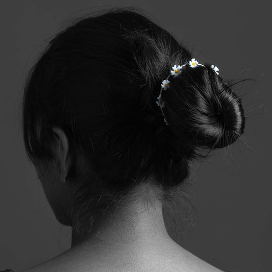 Parijata Garland Bun Cuff