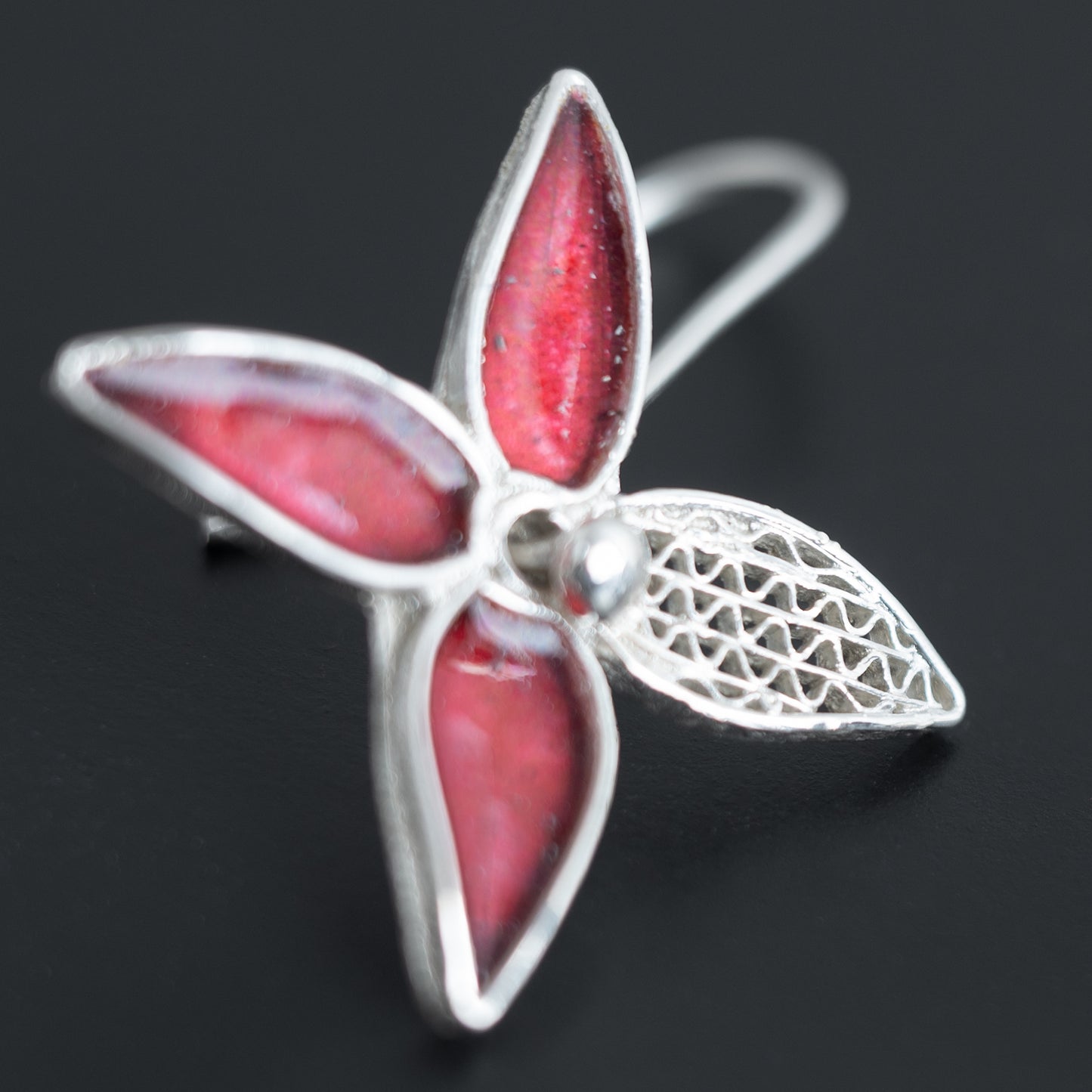 Ashoka Petal Hook Earrings