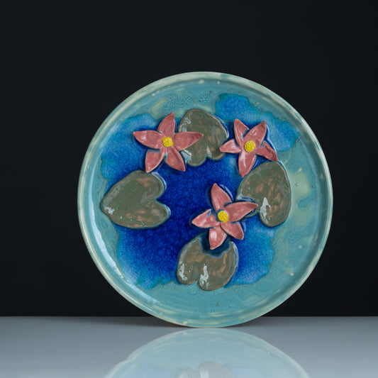 Sarovar Wall Plate Medium Lily Pond 1