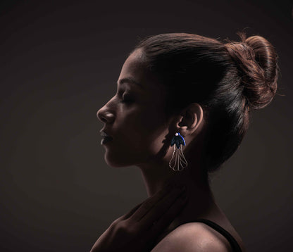 Aparajita Blossom Silver Filigree Earrings (Set Of 2)