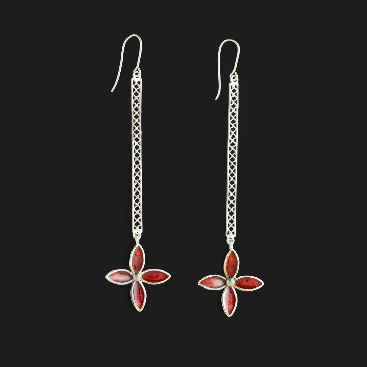 Ashoka Lattice Drop Earrings