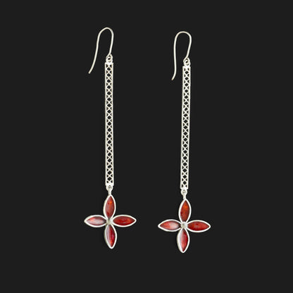 Ashoka Lattice Drop Earrings