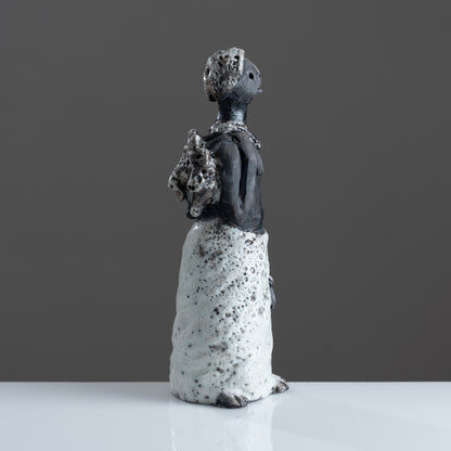Quest ( Raku Fired Sculpture)