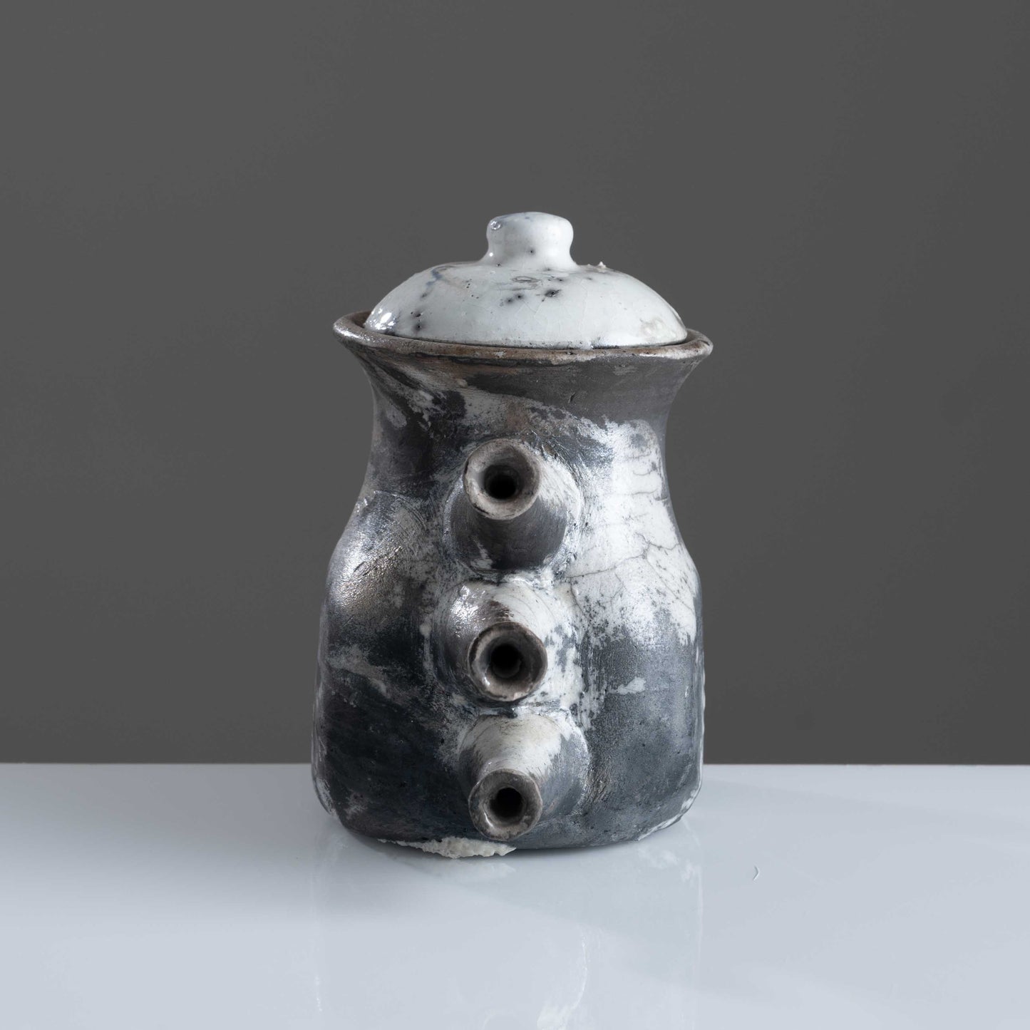 The Abstract Teapot (Raku Fired Sculpture)