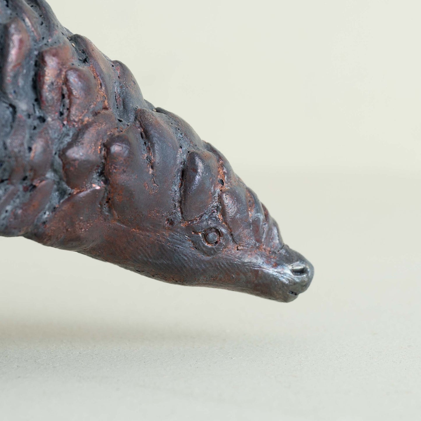 The Pangolin (Raku-Fired Sculpture)