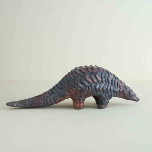The Pangolin (Raku-Fired Sculpture)