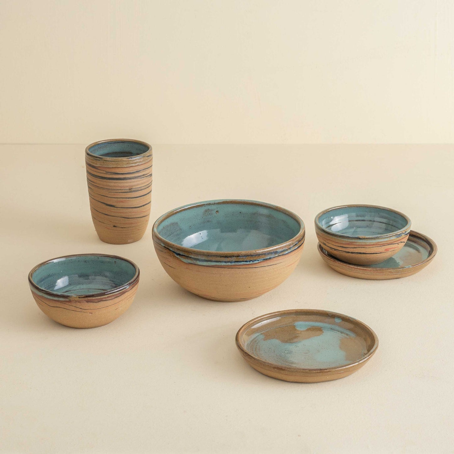 The Pakhala Set (Marbled Stoneware)