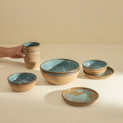 The Pakhala Set (Marbled Stoneware)