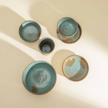 The Pakhala Set (Marbled Stoneware)