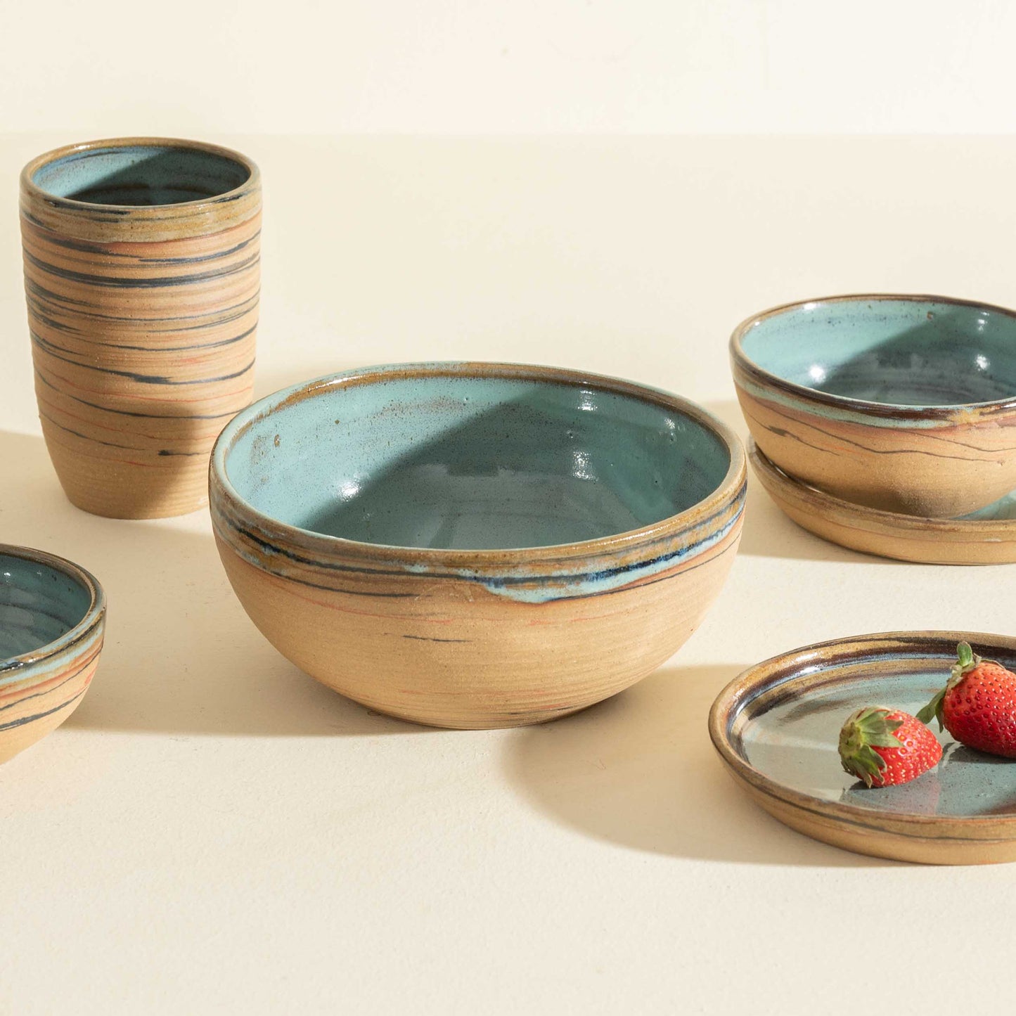 The Pakhala Set (Marbled Stoneware)