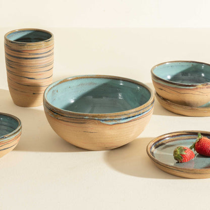 The Pakhala Set (Marbled Stoneware)