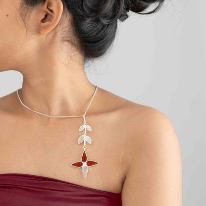 Ashoka Bloom Cascade Necklace