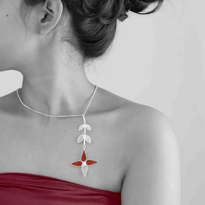 Ashoka Bloom Cascade Necklace