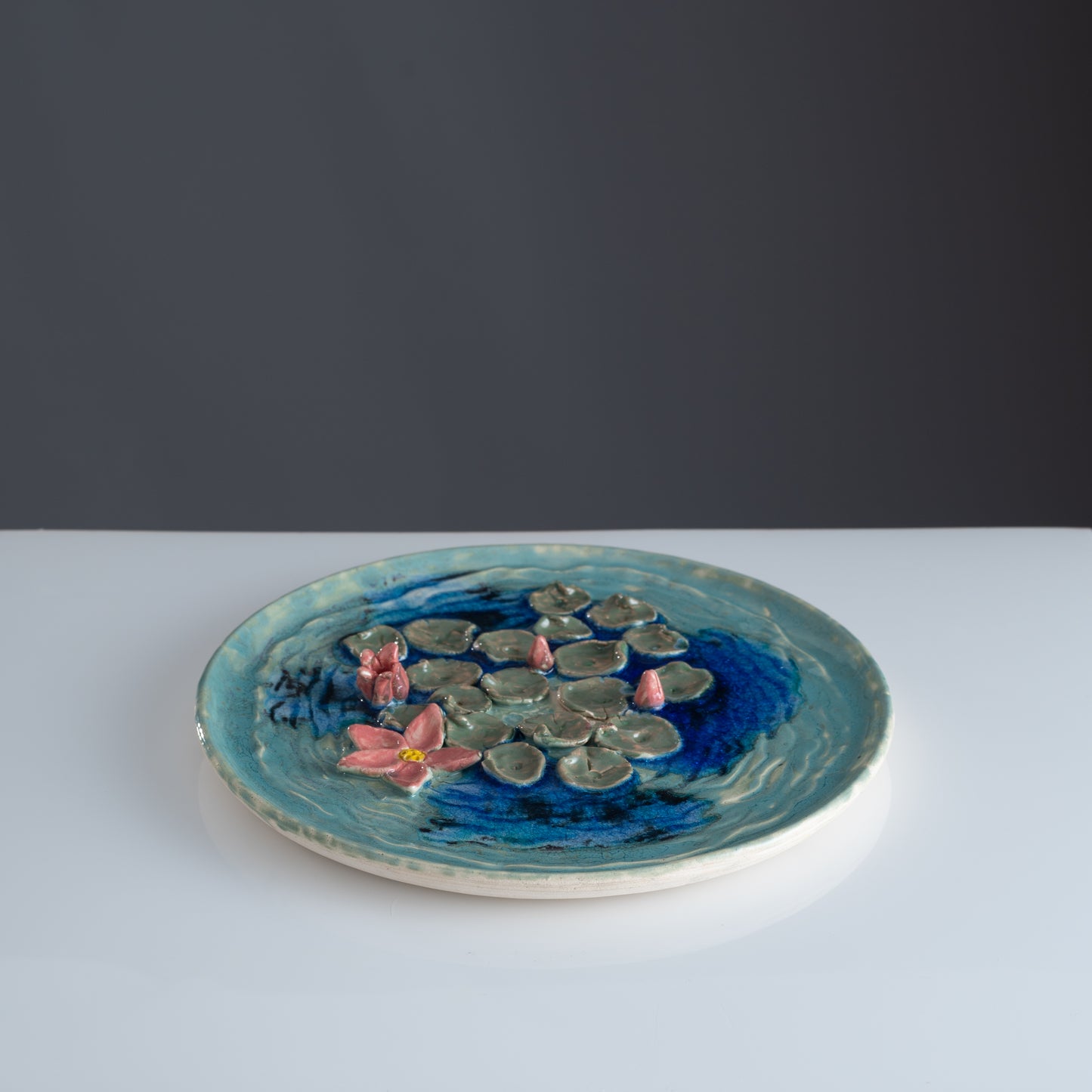 Sarovar Wall Plate Medium Lily Pond 3