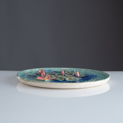 Sarovar Wall Plate Medium Lily Pond 3