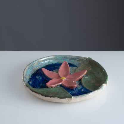 Sarovar Wall Plate Medium Lily Pond 2