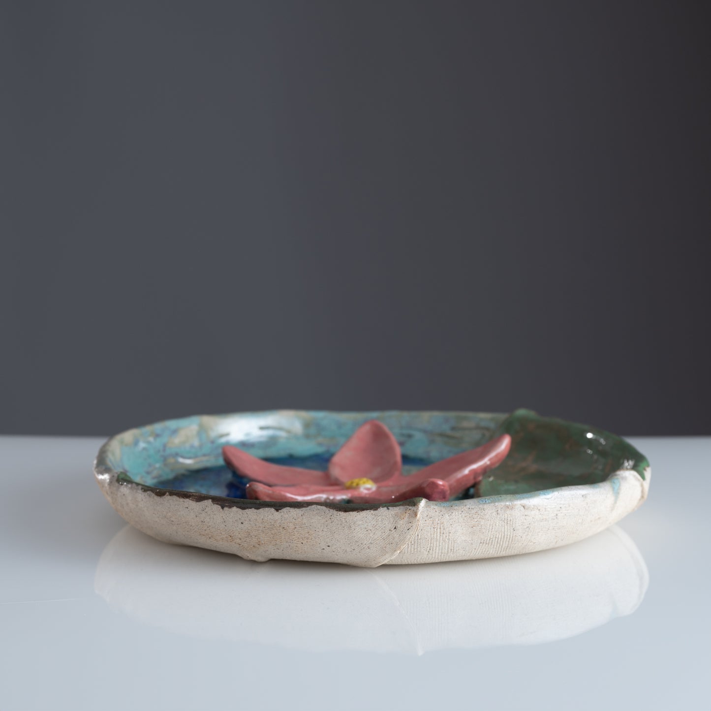 Sarovar Wall Plate Medium Lily Pond 2