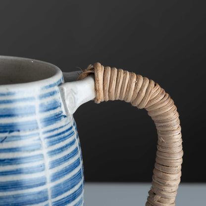 Sarta Beer Mugs With Cane Handle (Set Of 2)