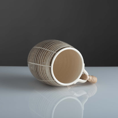 Sarta Beer Mugs With Cane Handle (Set Of 2)