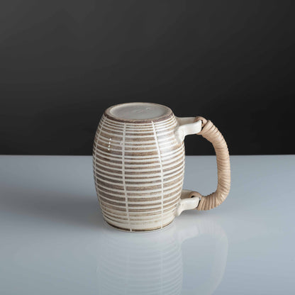 Sarta Beer Mugs With Cane Handle (Set Of 2)