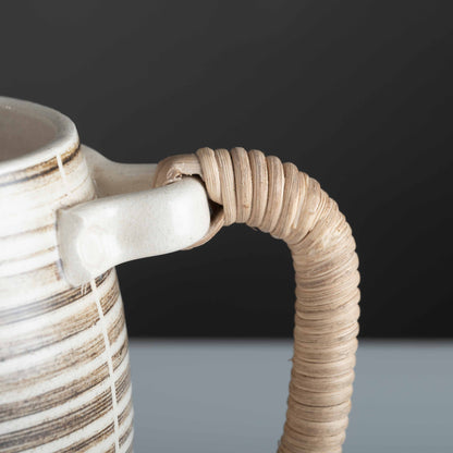 Sarta Beer Mugs With Cane Handle (Set Of 2)