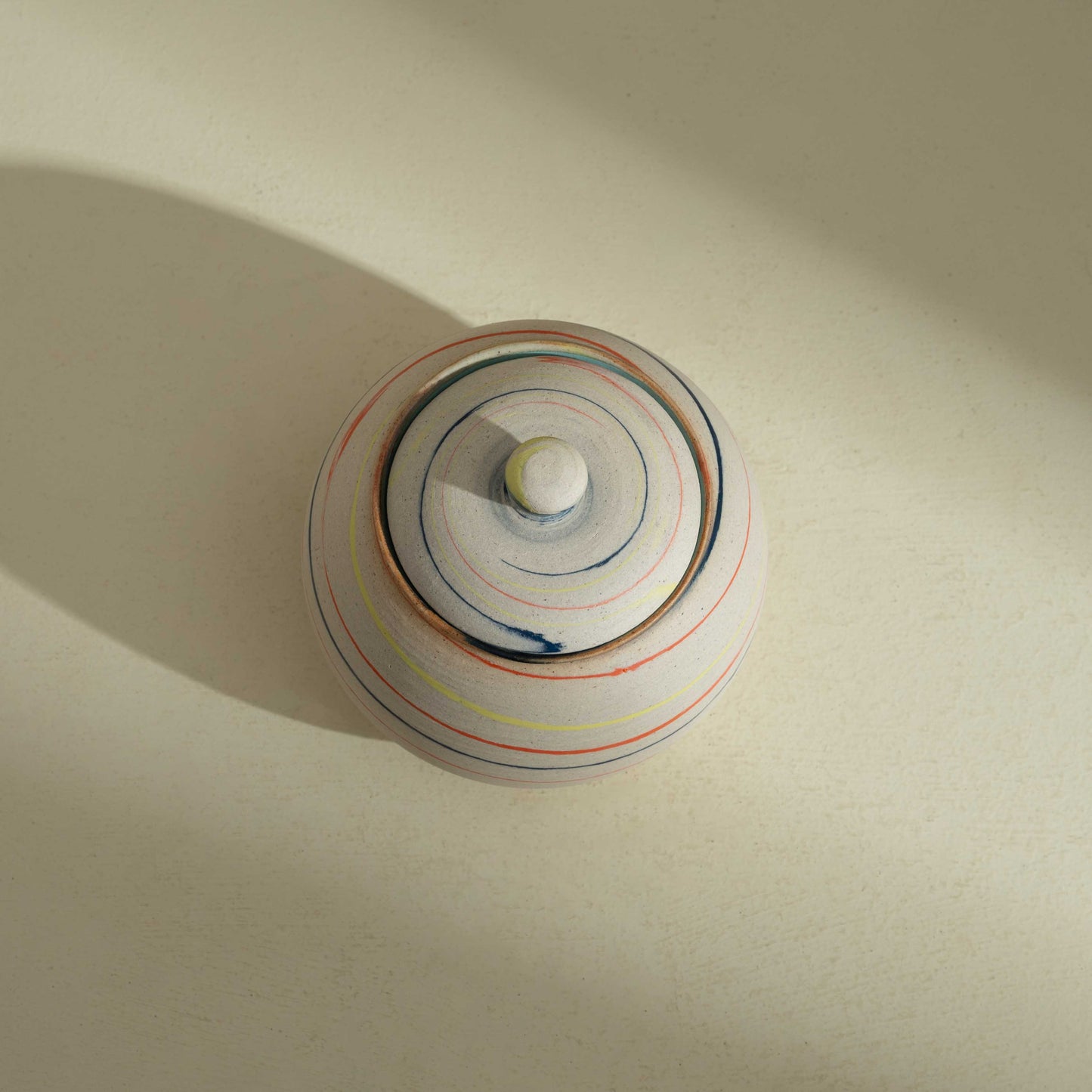Graha Striped Lidded Jar
