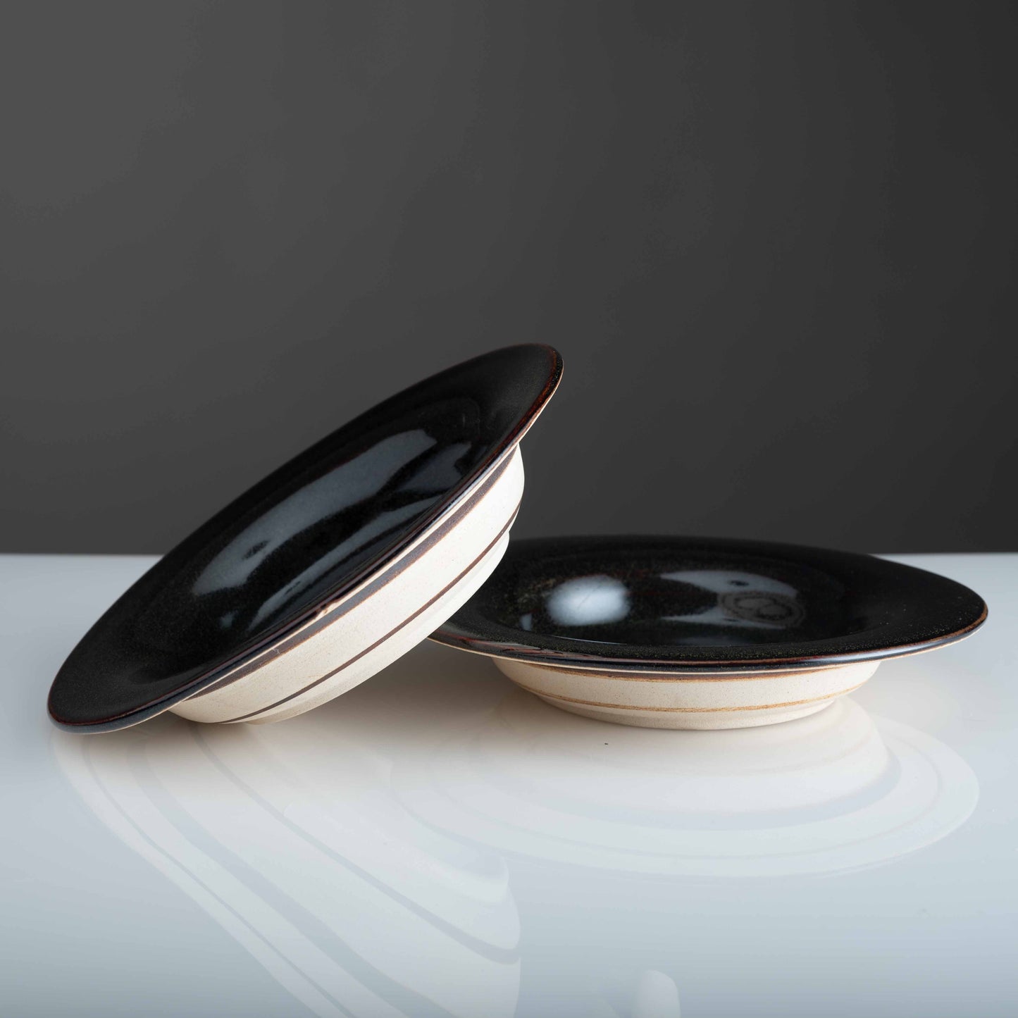 Gris Pasta Plates (Set Of 2)
