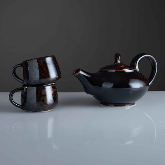 Jeda Tea Set (Tenmoku Brown)
