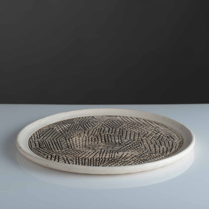 Crosshatch Lines Design Plate