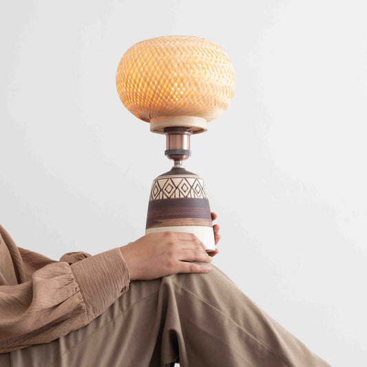 Chitra Table Lamp (Brown)