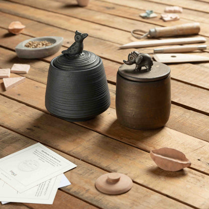 Sauce Jar Set | Handcrafted Ceramic Kitchen Storage