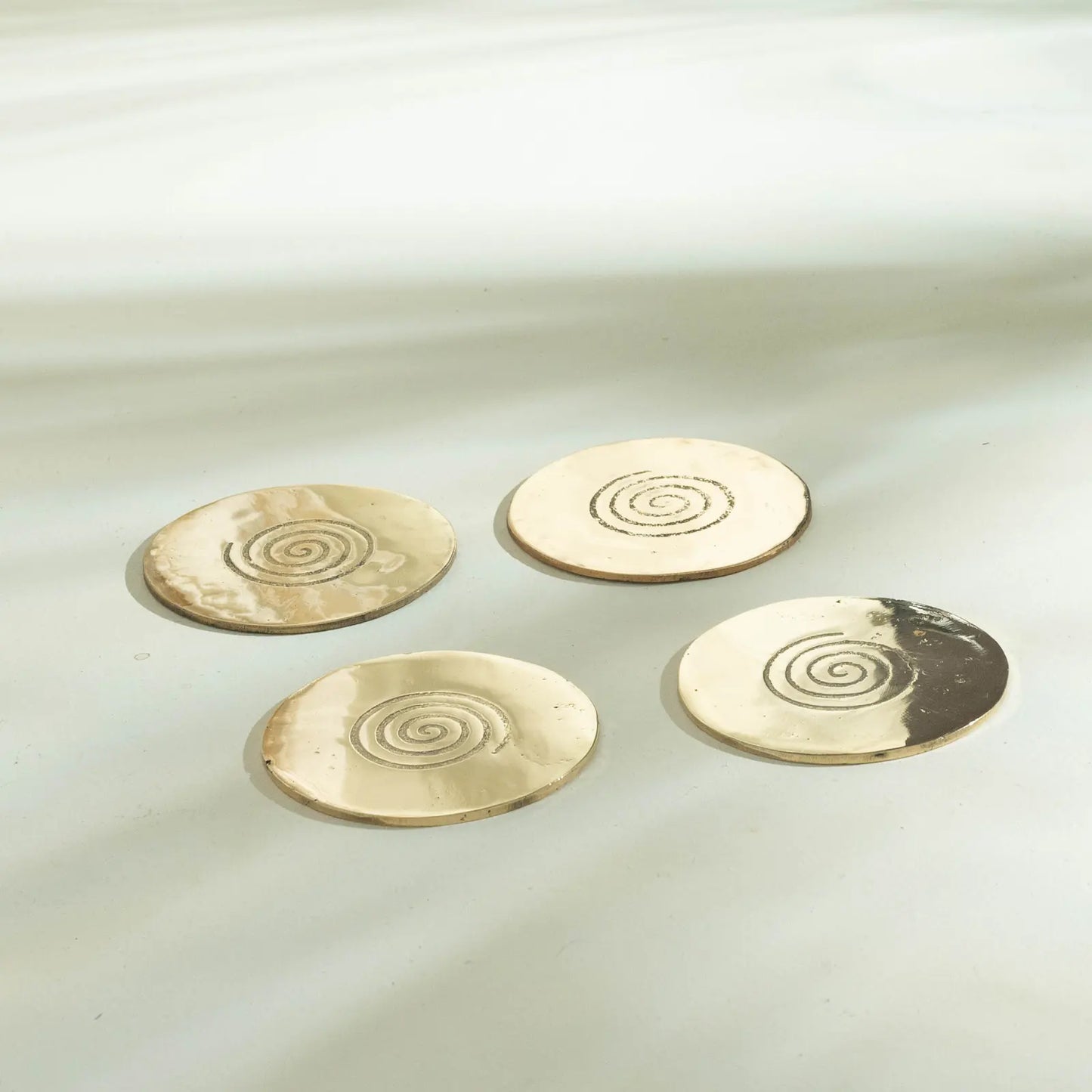 Chakravarta Brass Coaster (Set OF 4)