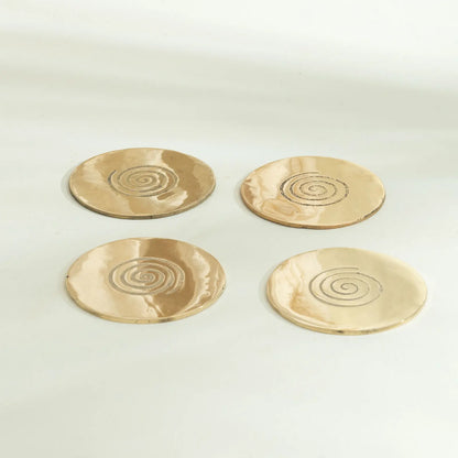 Chakravarta Brass Coaster (Set OF 4)