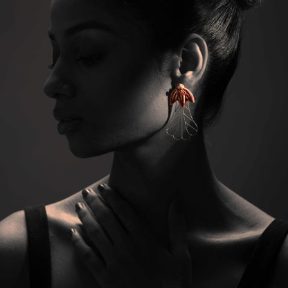 Aparajita Blossom Silver Filigree Earrings (Set Of 2)