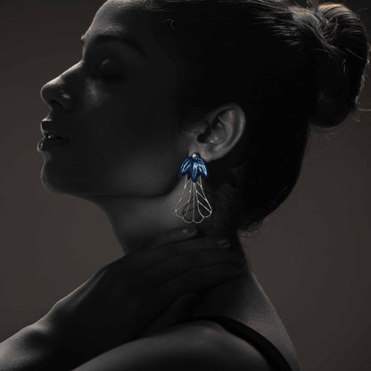 Aparajita Blossom Silver Filigree Earrings (Set Of 2)