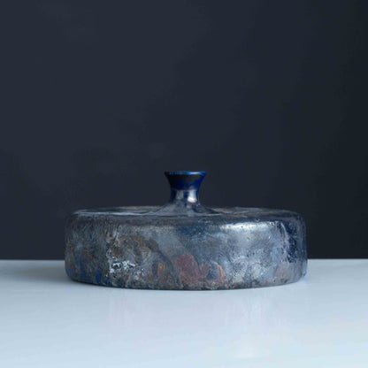 Ember Cobalt Disk Vase