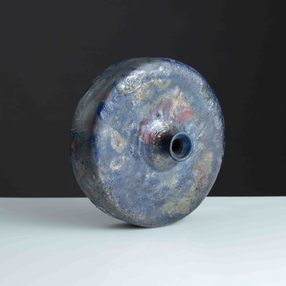 Ember Cobalt Disk Vase