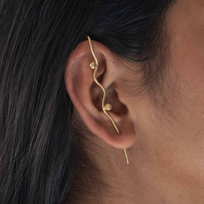 Kallola Brass Ear Cuff