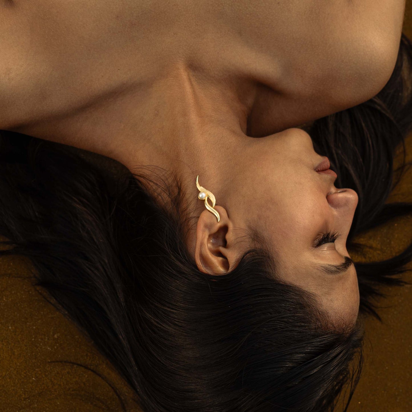Brass Pendant & Earrings Set