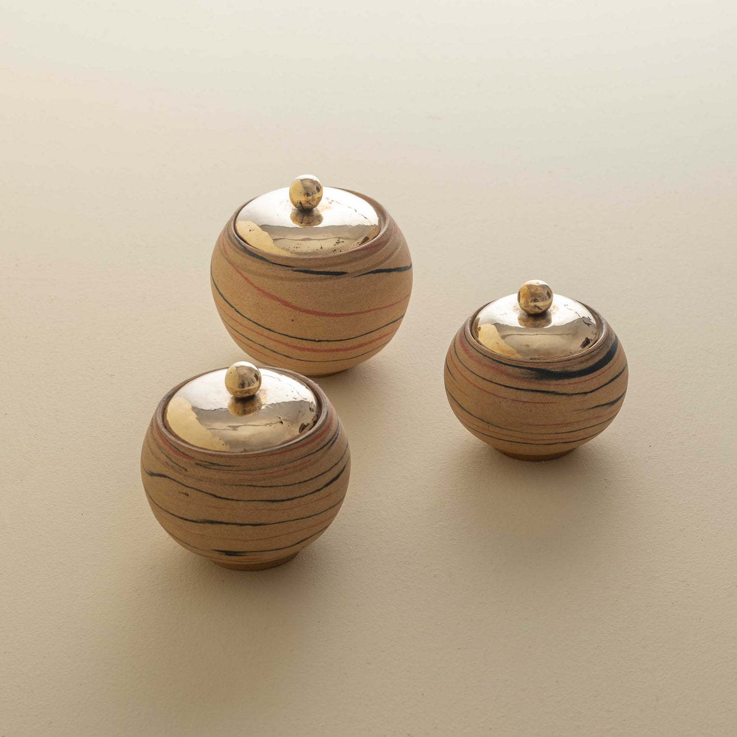 Ruchi Marbled Spice Jars (Set of 3)