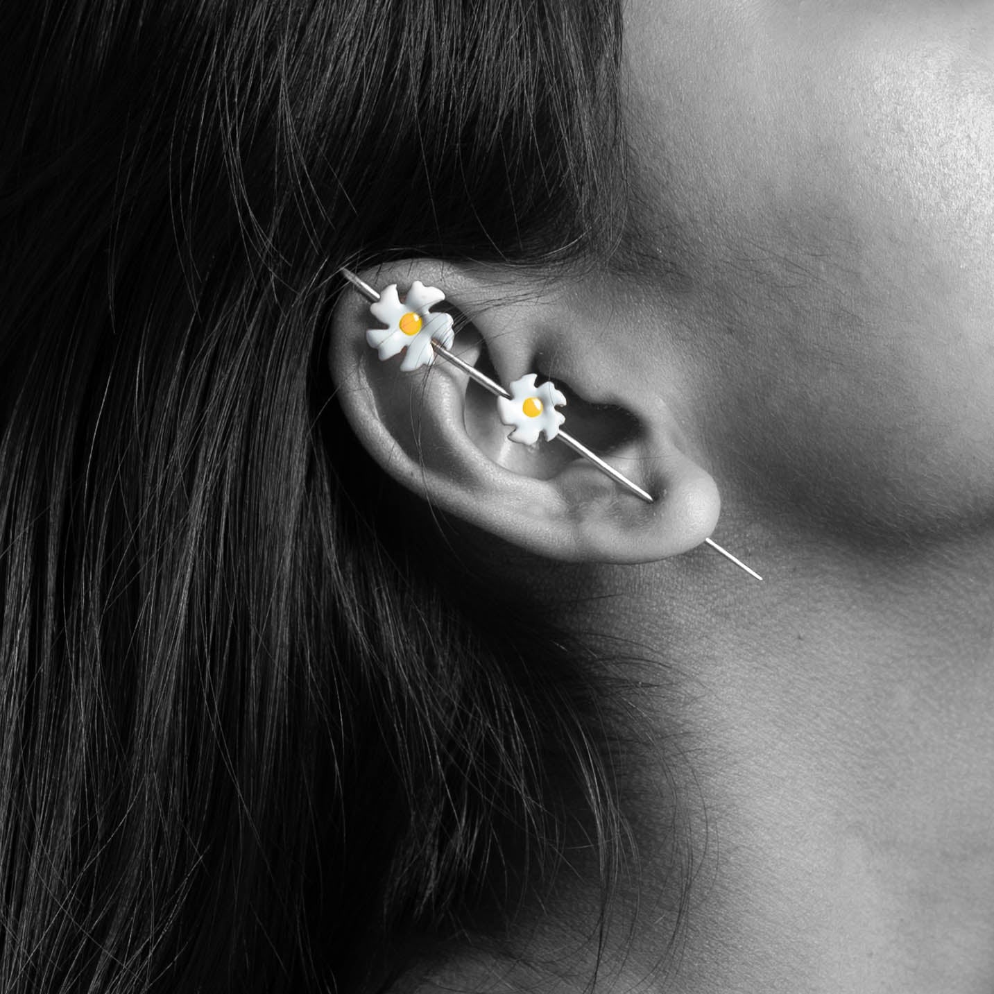 Minimal Silver Ear Climber Combo