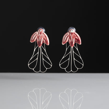 Aparajita Blossom Silver Filigree Earrings (Set Of 2)