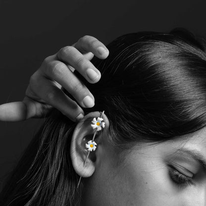 Minimal Silver Ear Climber Combo