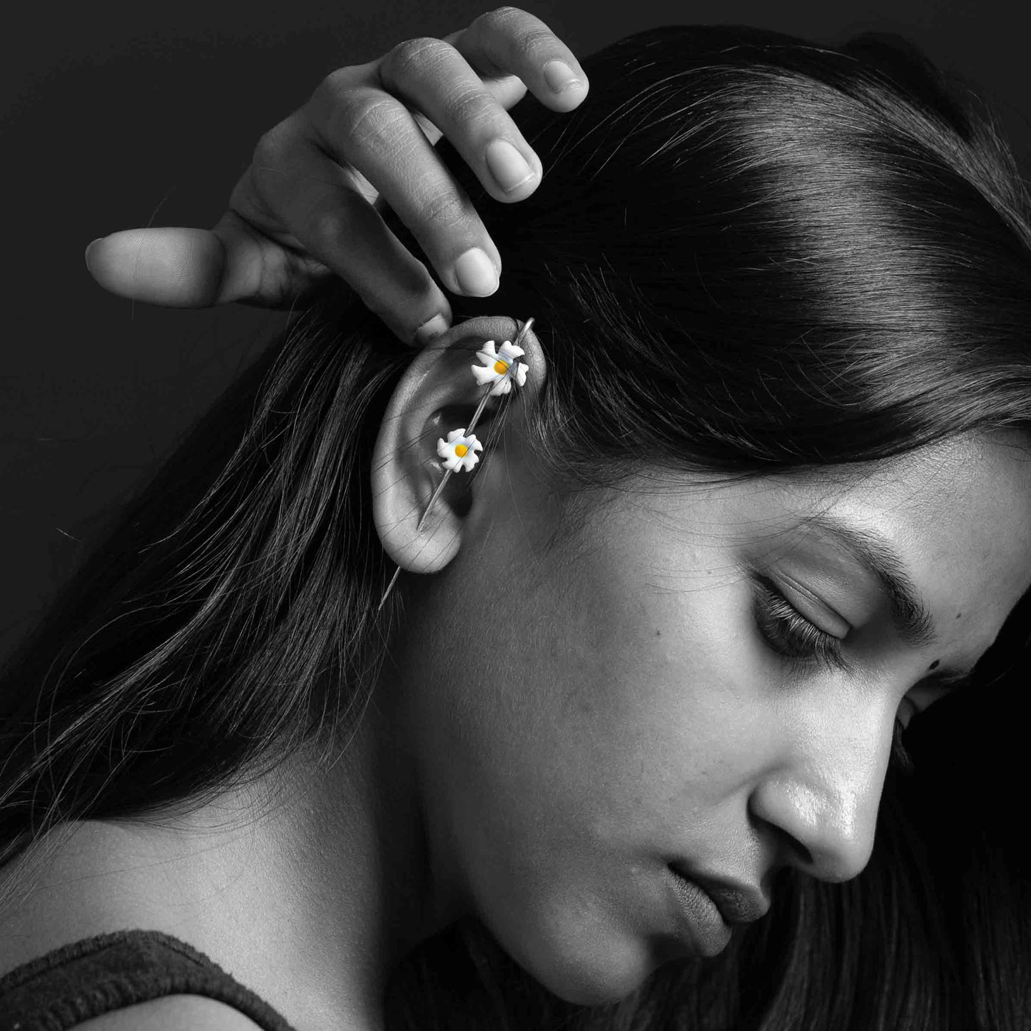 Minimal Silver Ear Climber Combo