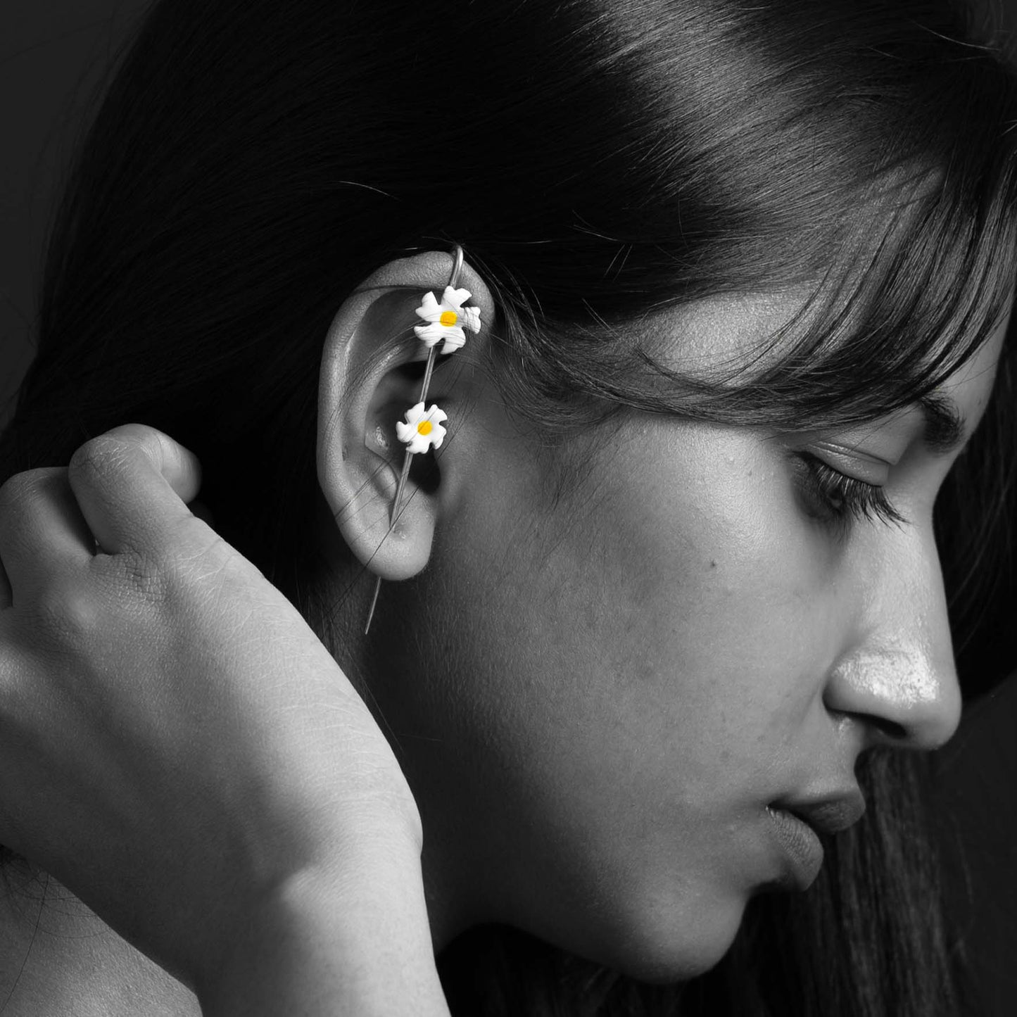 Minimal Silver Ear Climber Combo