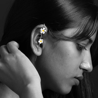 Minimal Silver Ear Climber Combo
